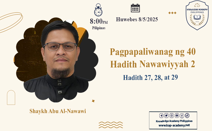 Hadith 27, 28, at 29