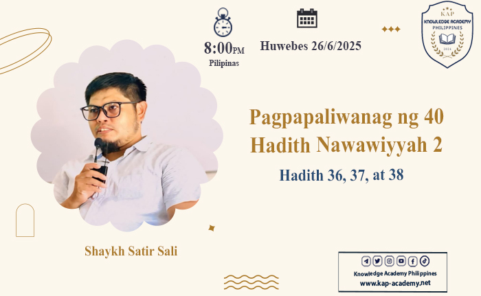 Hadith 36, 37, at 38