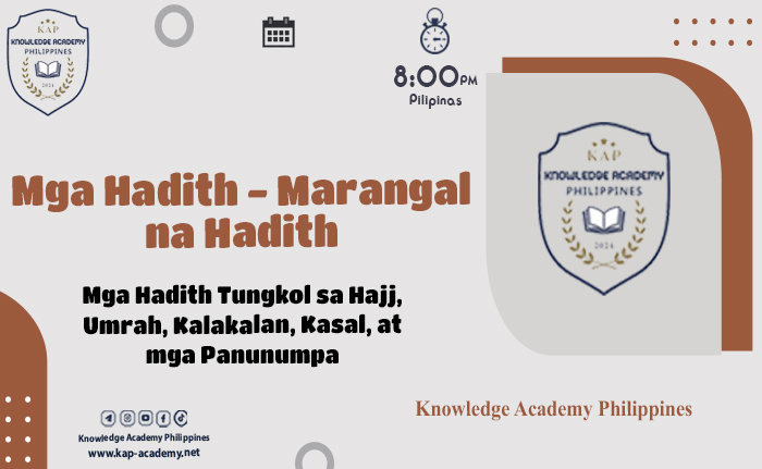 Mga Hadith Tungkol sa Hajj, Umrah, Kalakalan, Kasal, at mga Panunumpa
