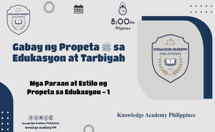 Mga Paraan at Estilo ng Propeta sa Edukasyon - 1